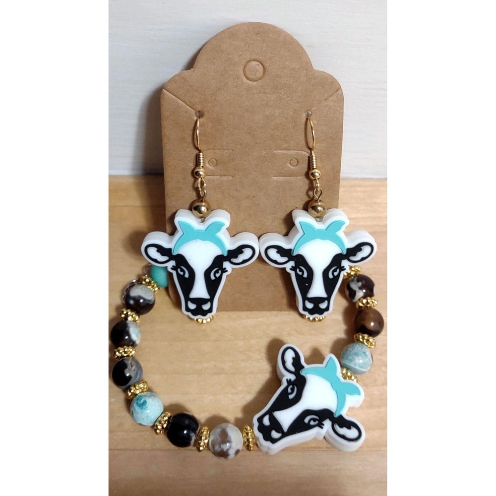 "Moo-dy" Teals & Earth Tones Jewelry Set